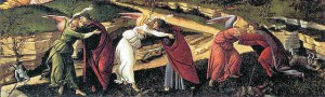 S. Botticelli, Natività mistica, 1501, Londra, National Gallery